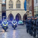 The police dominated the city center of Münster for three days.